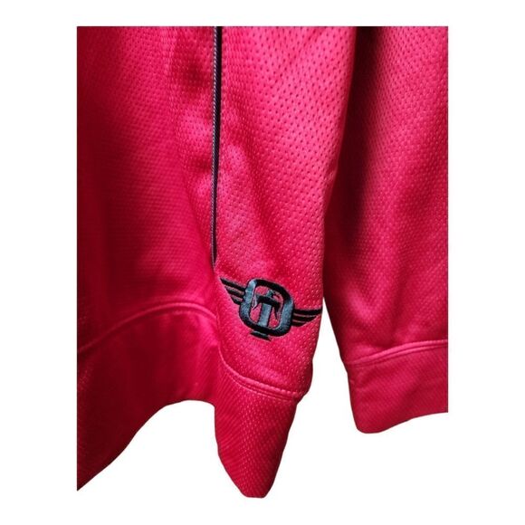 1404 - Tapout MPS Zip-Up Drawstring Hoodie Mens XL Red - Like New - Picture 3 of 4